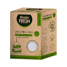 Зубочистки "Master Fresh ЭКО" 500шт, из дерева в индивидуальной упаковки