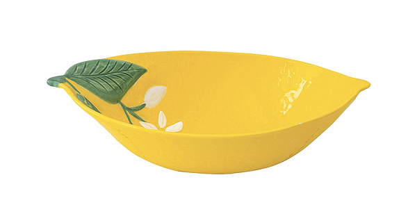 Салатник "Лимон" размер 15х11см, объем 200мл, материал фарфор, цвет желтый