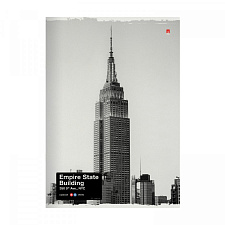 Тетрадь А4 96 листов в клетку на скобе Альт "NYNY" обложка мелованный картон, 3 дизайна