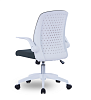 ОБНОВЛЕНИЕ КОЛЛЕКЦИИ. ГОРЯЩАЯ ЦЕНА! Кресло М-803 Торика white PL LFX 438-08/LFY/18-24. Обивка - ткань, цвет серый. Пластиковые белые подлокотники. Пластиковая крестовина. Механизм Топ-ган. Нагрузка до 120 кг.