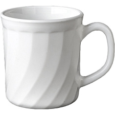 Кружка  250 мл "Белье 1039046", материал стеклокерамика, цвет белый