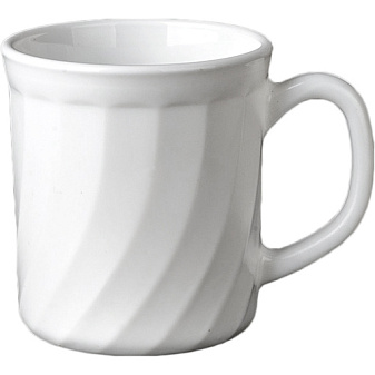 Кружка  250 мл "Белье 1039046", материал стеклокерамика, цвет белый