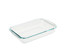 Форма для запекания "SATOSHI" объем 1,6л прямоугольная, жаропрочная, с ручками, стекло, размер 29,5х17,4х5 см  