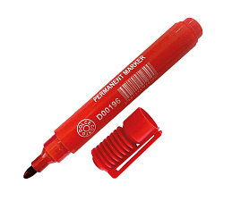 Маркер перманентный пулевидный "DOLCE COSTO", ширина линии 2-5 мм, цвет красный