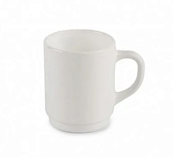 Кружка 250 мл "Opal", материал стеклокерамика, цвет белый 