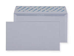 Конверт ЕВРО С-65 114х229 мм, белый 80г/м2, отрывная лента Внутренняя запечатка