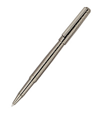 Ручка-роллер Delucci "Mistico", черный стержень 0,6мм, корпус: медь, цвет оружейный металл, подарочная упаковка