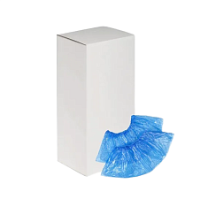 Бахилы "Эконом 17 мкр" С одинарной пропаянной резинкой, вес пары 1,8гр +/-5%/ размер 40х14см, Упаковка евроблок1000 пар/цена за пару 