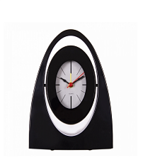 Часы настольные  Будильник Рубин Классика 17,5х12х6 см, пластик, Питание  1 батарейка АА, цвет черный