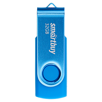 Флеш-носитель  32Gb USB 2.0, SmartBuy "Twist", Flash Drive, синий  