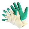 Перчатки хлопчато-бумажные 13 класс вязки с одинарным латексным покрытием "ЛЮКС