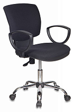 ОБНОВЛЕНИЕ КОЛЛЕКЦИИ. ГОРЯЩАЯ ЦЕНА! Кресло СН-626AXSL. Обивка - ткань, цвет черный. Хромированная крестовина. Пружинно-винтовой механизм. Нагрузка до 120 кг.