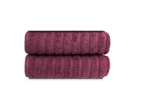 Полотенце махровое "Бахраны D-122" 50х90 см, плотность 550 гр/м2, 100% хлопок, цвет бордовый