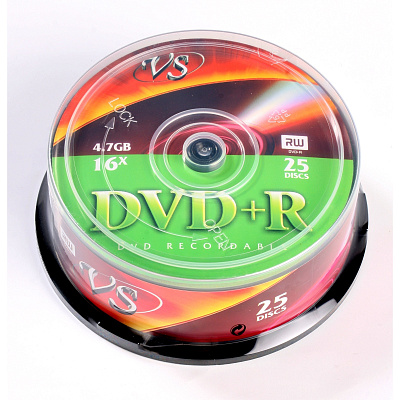 Диск DVD+R VS 50 шт/уп 4.7 Gb,16x, Cake Box
