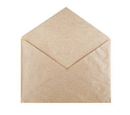 Конверт А-4 229х324 мм Крафт 90г/м2  с треугольным клапаном без клея (С4)