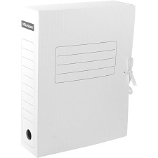 Архивный бокс  150 мм OfficeSpace микрогофрокартон, плотный картон, на завязках, 255*150*325 мм, белый