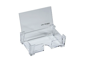 Подставка для визиток, размеры 34х68х103мм, пластиковая, ассорти, Deli E7621