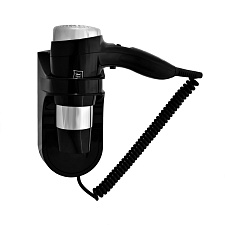 Фен для волос с настенным креплением Puff-1600. Мощность, Вт:1600, 2 скорости потока воздуха,Материал корпуса: ABS-пластик, цвет черный ЗАКАЗНАЯ ПОЗИЦИЯ 