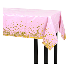 Скатерть праздничная «FNtastic»  размером 137x183 см с фольгированным слоем, розовая 
