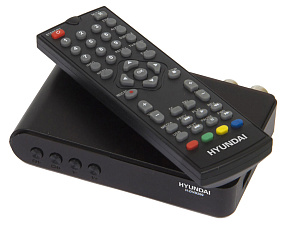 ТВ тюнер Hyundai H-DVB200, черныйTime Shift, гид по программам, запись телепрограмм, цифровое радио, родительский контроль