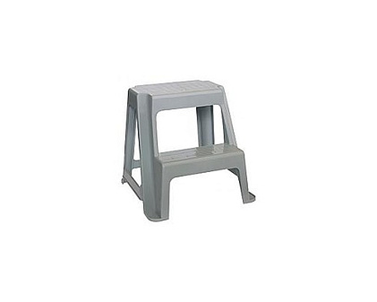Табурет со ступенькой М2296, пластмассовый, размер: 48х41х47см, цвет ассорти