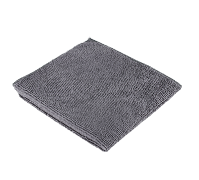 Салфетка-тряпка  для пола микрофибра 50х60 см универсальная, 1 шт/уп, плотность 320гр/м2, ультразвуковая обработка края, цвет серый
