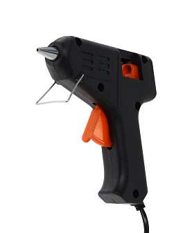 Клеевой пистолет "ЛОМ " мощность 15 Вт, диаметр 7 мм, материал металл/пластик, цвет чёрный