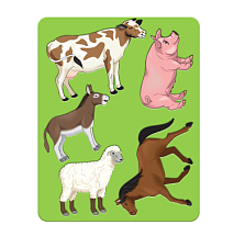 Трафарет пластиковый Домашние животные