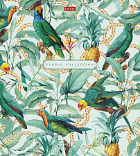 Папка-обложка для тетради со сменными блоками А5 "Floral collection" 2 кольца, глянц.ламин., ассорти