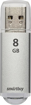 Флеш-носитель   8GB Smart Buy "V-Cut", USB 2.0, серебристый, корпус металл, предназначен для хранения и переноса цифровых данных. 