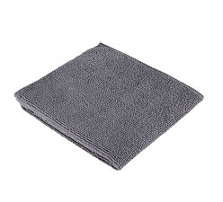 Салфетка-тряпка для пола микрофибра 70х80 см универсальная, 1 шт/уп, плотность 220гр/м2, ультразвуковая обработка края, цвет серый 