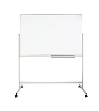 Доска магнитно-маркерная "OfficeSpace", 100*150см, двусторонняя, поворотная, мобильная