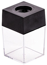 Скрепочница магнитная "DOLCE COSTO", прямоугольная, размер 42х42х68мм. цвет черный