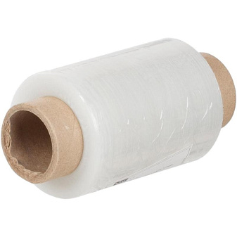 Пленка стрейч оберточная первичная 100 мм, плотность 20 мкм, вес пленки 230 гр, длина намотки 125 метров, мини-ролл