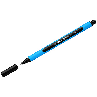 Ручка шариковая Schneider "Slider Edge M", масляный черный стержень,1,0 мм, трехгранный синий корпус