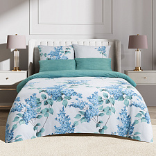 Комплект постельного белья 2-спальный Макси Сатин/Комфорт  "Черемуха" Простыня на резинке 160х200х20 см, пододеяльник 175х215 см, наволочка 70х70 см - 2шт, наволочка 50х70 см- 2 шт.