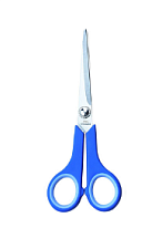 Ножницы 175 мм "Deli" пластиковые ручки c резиновыми вставками, цвет ассорти