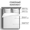 Комплект постельного белья Семейный Сатин/Жаккард  "Джульетта" 
Простыня 220х240 см, пододеяльник 145х215 см-2 шт, наволочка 50х70 см - 2шт; наволочка 70х70 см-2 шт