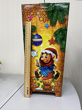 Новогодний подарок «Новогодний фонарь», картонная упаковка, 2000 г, размер 38х19х19см