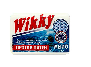 Мыло туалетное  200 гр "Wikky" Против пятен, упаковка - флоу-пак