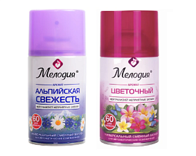 Освежитель воздуха "МЕЛОДИЯ" сменный флакон 250 мл в ассортименте