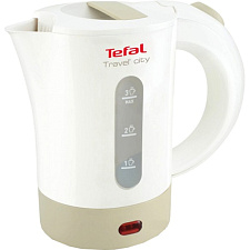 Чайник Tefal KO-120В30 объем 0,5 л, мощность 650 Вт, корпус пластик, диск, фильтр, цвет белый/бежевый