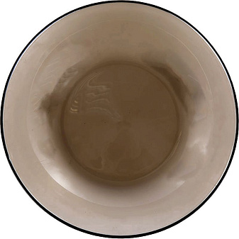 Тарелка суповая Luminarc  "Ambiante Eclipse"(Амбьянте эклипс) диаметр 20,8 см, ударопрочное закаленное стекло, цвет дымчатый, гладкая