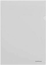 Папка-уголок "ErichKrause Fizzy Clear" пластиковая, А4, плотность 120 мкр, цвет прозрачный