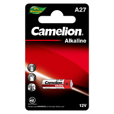 Батарейка Camelion LR27A 12V BL5 щелочная, для использования в беспроводных пультах ДУ, беспроводных дверных звонках, системах безопасности, сигнализациях.