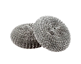 Мочалка для мытья посуды 2шт/уп, металлическая спираль