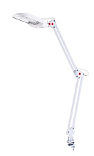 Светильник настольный Camelion KD-017C цвет белый, 11Вт, материал металл/пластик, люминесцентная лампа, способ крепления - струбцина