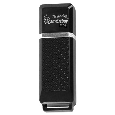 Флеш-носитель  32Gb USB2.0 Smart Buy "Quartz", черный,  предназначен для хранения и переноса цифровых данных. 