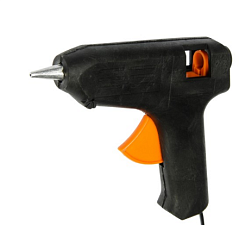 Клеевой пистолет, мощность 40Вт, диаметр 11 мм, материал металл/пластик, цвет черный