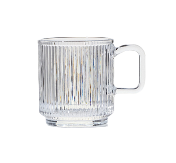 Кружка "Грани"  360 мл, материал: боросиликатное стекло. прозрачная